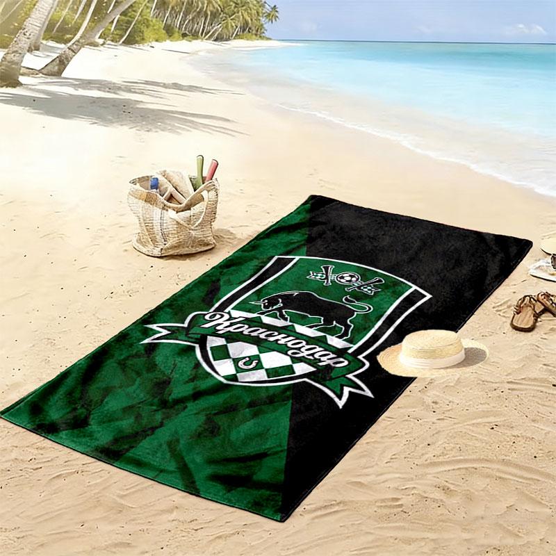 FC Krasnodar Spirit Print Beach Towel, Large Soft Quick Dry Towel for Beach Camping Swimming