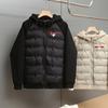 High Quality Letter Print Hooded Padded Jacket Warm Thick Cotton Coat Young Men Daily Wear