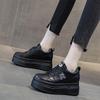 Autumn and Winter Women's Shoes New Muffin Thick-soled White Shoes Casual and Thin Inner Height Increase Small Versatile Single Shoes