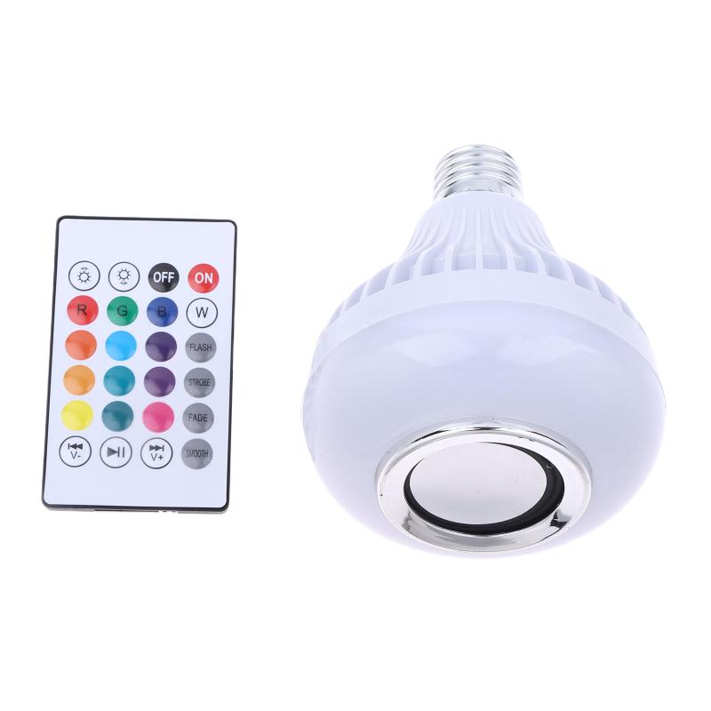 Портативная Bluetooth-колонка-лампочка RGB, разноцветные светодиодные огни, музыкальный звуковой ящик с пультом дистанционного управления для домашней вечеринки, сценического выступления