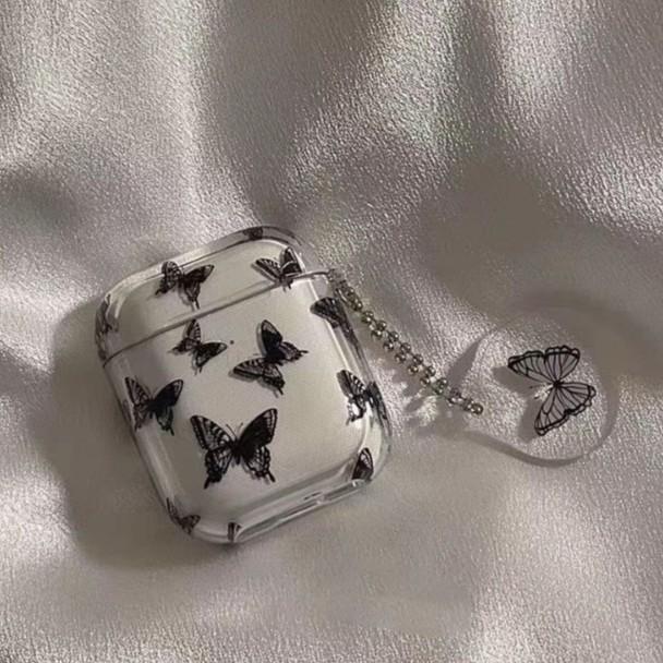 ins transparent butterfly AirPods1/1/1/1 generation Apple earphone cover pro/pro1 bluetooth earphone case