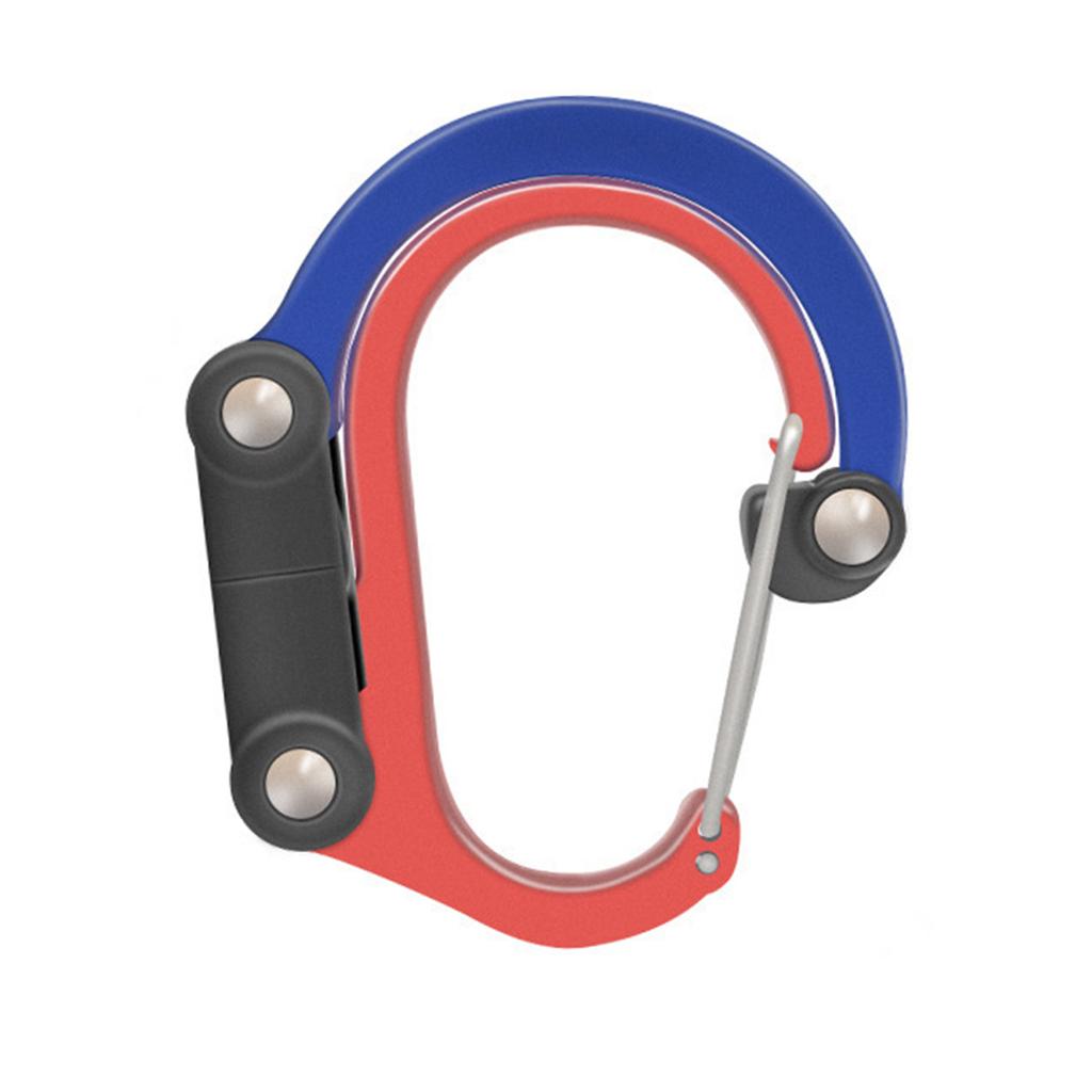 Lightweight Carabiner Clip and Hook Backpack Hanger Outdoor Survival Climbing Carabiner Rotating Hook Easy To Use