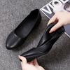 Women's Summer Footwear Moccasins Shoes For Woman 2024 Office Black Pointed Toe Wedge Heel Social Chic Elegant On Sale Shoe 39