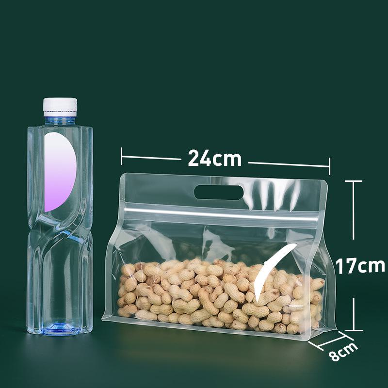 Прозрачный восьмисторонний пакет с зиплоком для хранения продуктов с настраиваемым дизайном