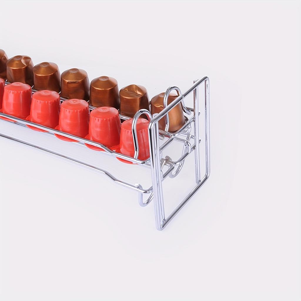 Металлический держатель для кофейных капсул, хромированная подставка, стойка для хранения капсул для кофе