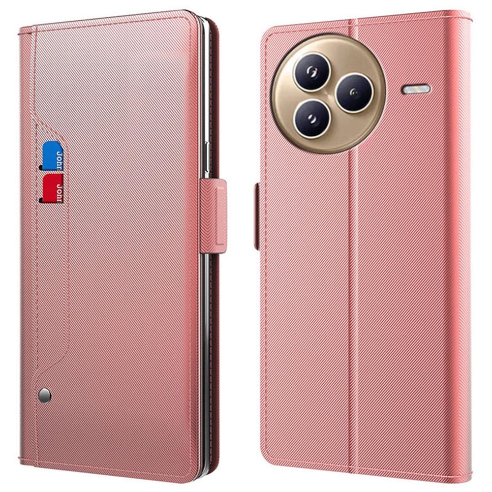 For Xiaomi Civi 5 Pro 5G Case Stand PU Leather Phone Cover Card Holder Mirror