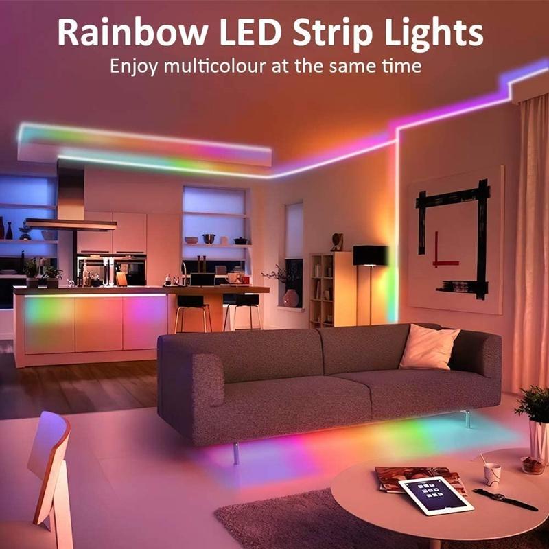 LED Strip Lights 1M-30M WS2812B USB 5050 RGB Bluetooth Infrared Remote Control Luces Flexible Lamp Diode Tape For Festival SMD