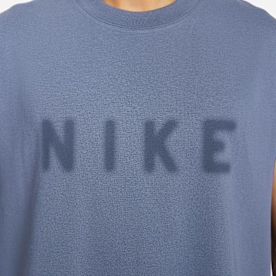 Men's Nike Tank Tops Men's Blue Crew Neck Moderate Other
