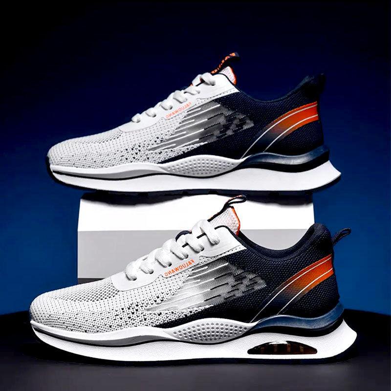 Весенне-летняя мужская обувь, дышащая спортивная повседневная обувь с мягкой подошвой, нескользящие кроссовки для бега
