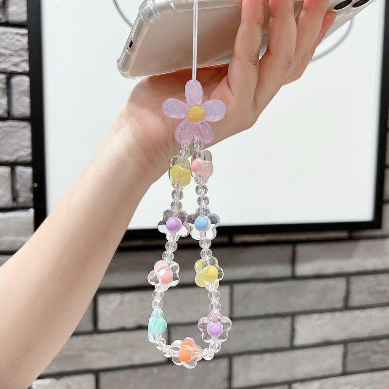 Mobile Phone Lanyard Cellphone Strap Phone Chain Pendant Candy Phone Case Rope Jewelry Keychain for Samsung Huawei iPhone Xiaomi