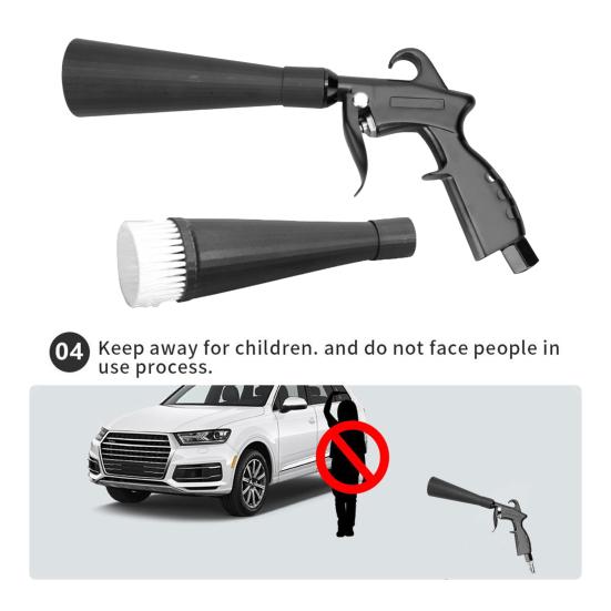 Машина для мойки автомобилей Воздуходувка высокого давления с щеткой-соединителем Воздуходувка Инструменты для детейлинга автомобиля