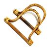2Pcs Natural Rattan Weave D-Shaped Bamboo Handle Ring Vintage Parts Diy Woven Handbag Handle Diy Luggage Accessories