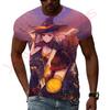 Japanese Cartoon Anime Magic Sexy Witch Men and Women T-Shirt HD 3D Printing Hip Hop Harajuku Tees Round Neck Short Sleeve Tops