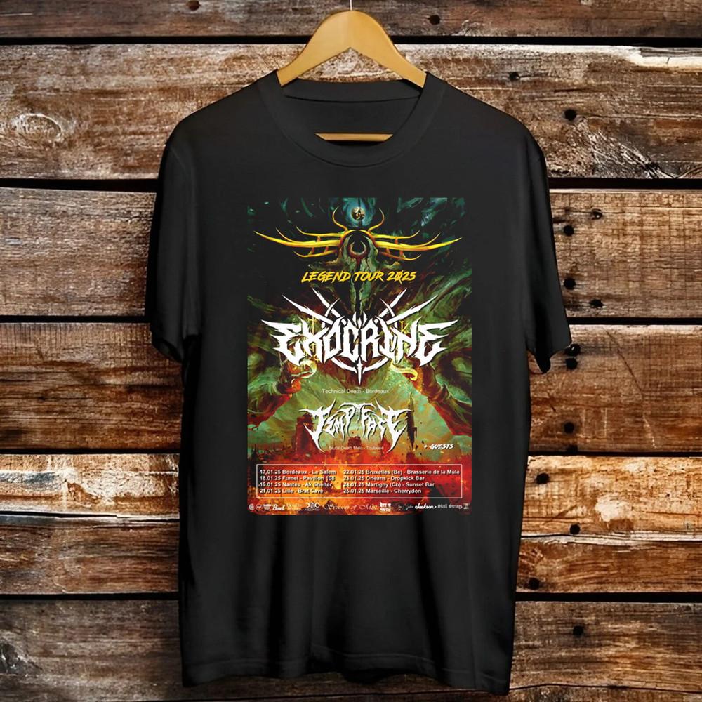 Exocrine Band Legend 2025 European Tour T Shirt Full Size S-5XL
