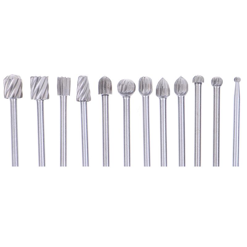 20 шт., набор хвостовиков шлифовальных станков из карбида вольфрама с вращающейся точкой, 3*40 мм