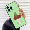 Мятно-зеленый Чехол для телефона Лягушка Гриб Для iPhone 16 15 14 13 11 12 17 Pro Max mini 15 16 Plus 16e 17 Air Cover Fundas