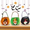 New Velvet Halloween Candy Bag Trick Or Treat With Handle Tote Bag Cosplay Props Gnome Halloween Gift Basket Kids Gifts