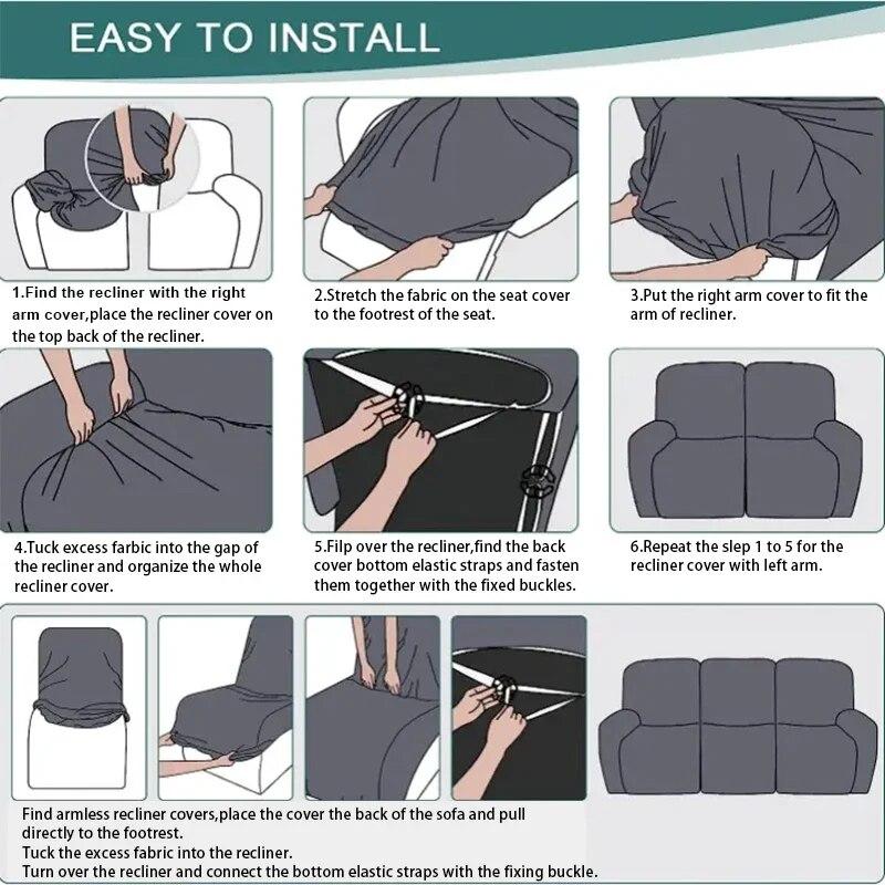 Водонепроницаемый чехол для дивана с откидной спинкой для гостиной, жаккардовый чехол для дивана, нескользящий чехол для кресла, офисный домашний декор, чехол для дивана