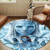 Fantasy Alien World Round Rug for Livingroom,Bedroom, Palyroom, Chair Rug, Area rug, Circle Carpet, Large Size Decor Fan Christmas gift