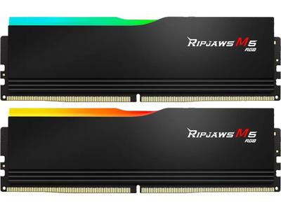 Комплект памяти DDR5 64 ГБ x с эксклюзивной бонусной наклейкой OVERCLOCK WORKS M5 RGB G.Skill DDR5-6400 (2 32 ГБ) (Ripjaws F5-6400J3239G32GX2-RM5RK)