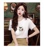 Summer Design Loose T-Shirt Women's Clothing 2025 New Top Pure Cotton Comfortable Chinese Style Printed Short-Sleeved Shirt