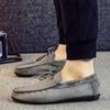 Мужские повседневные туфли Frosted Breathable Slip-On 2024 года — корейский стиль