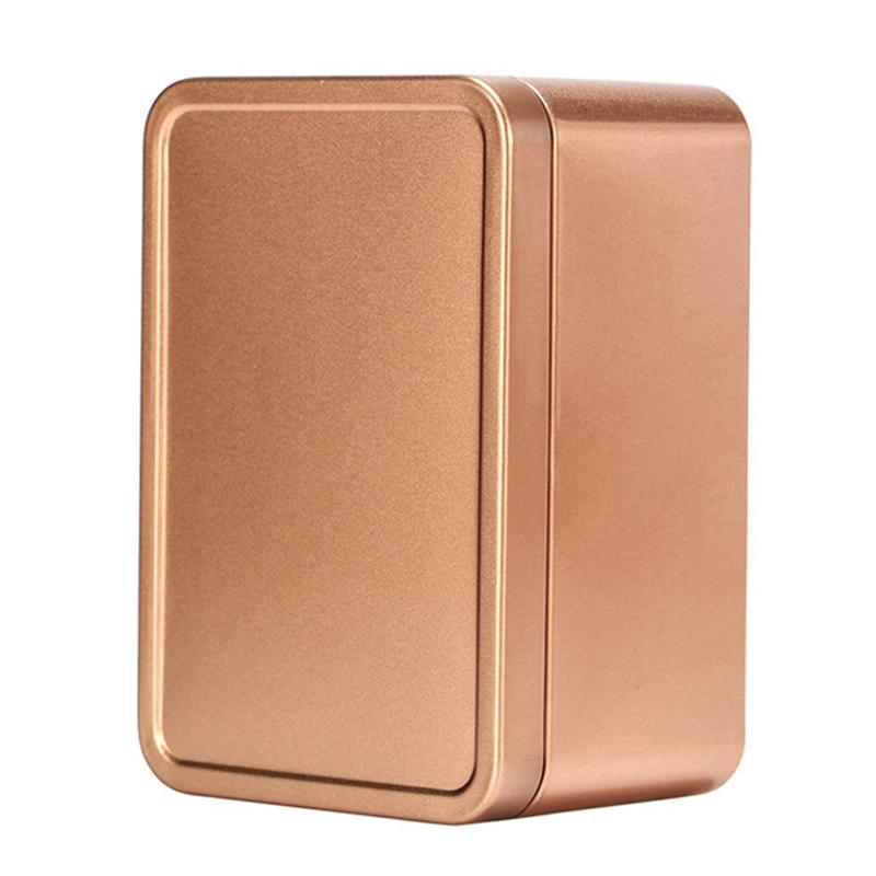 Жестяные банки для чая Металлическая коробка для хранения Жестяные банки для чая Герметичные банки Прямоугольные жестяные коробки Контейнер для чая Коробка-органайзер Коробка для печенья