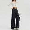 High Waist Wide Leg Jeans Women's Spring New Style Slimming Loose Drapey Straight Cut Trousers Fashionable Casual Office Lady Denim Pants