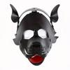 1pc BDSM Restraint Dog Masks BDSM Leather Detachable Mouth Masks Adult Kinky Cosplay Mask Sex Toys