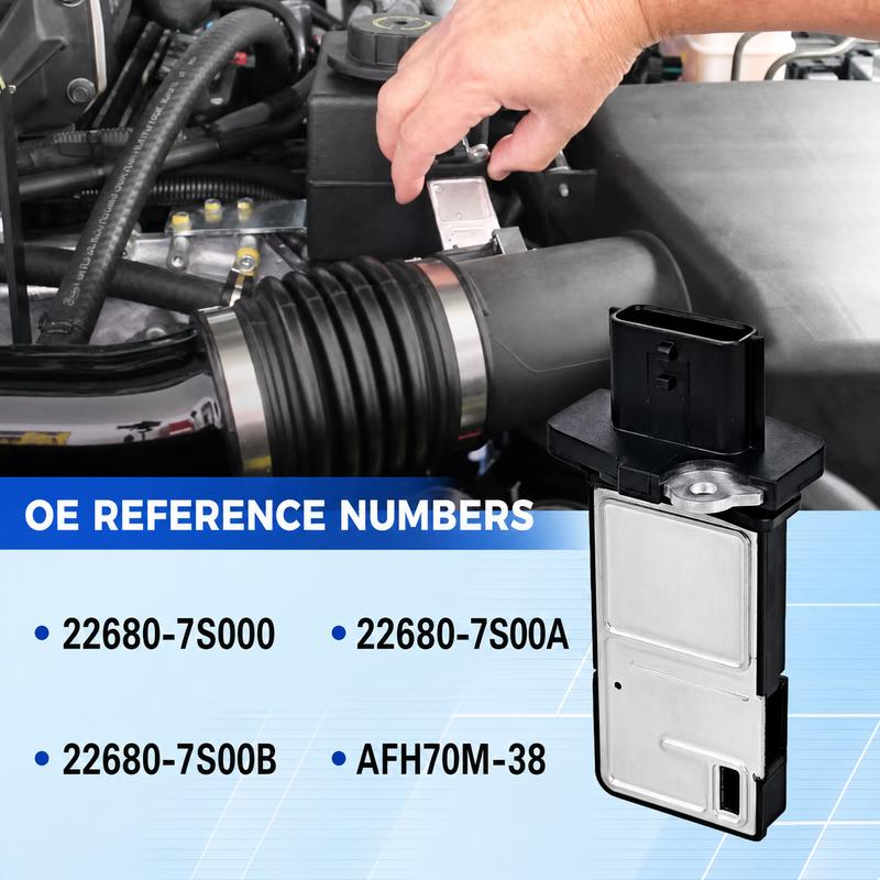 22680-7S000 AFH70M-38 Mass Air Flow Meter MAF for Nissan Murano Altima Sentra Xterra Titan 370Z Compatible with Infiniti G35 G37