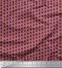Pink Japan Crepe Satin Fabric Small Circle Geometric Print Fabric by Metre 42 Inch