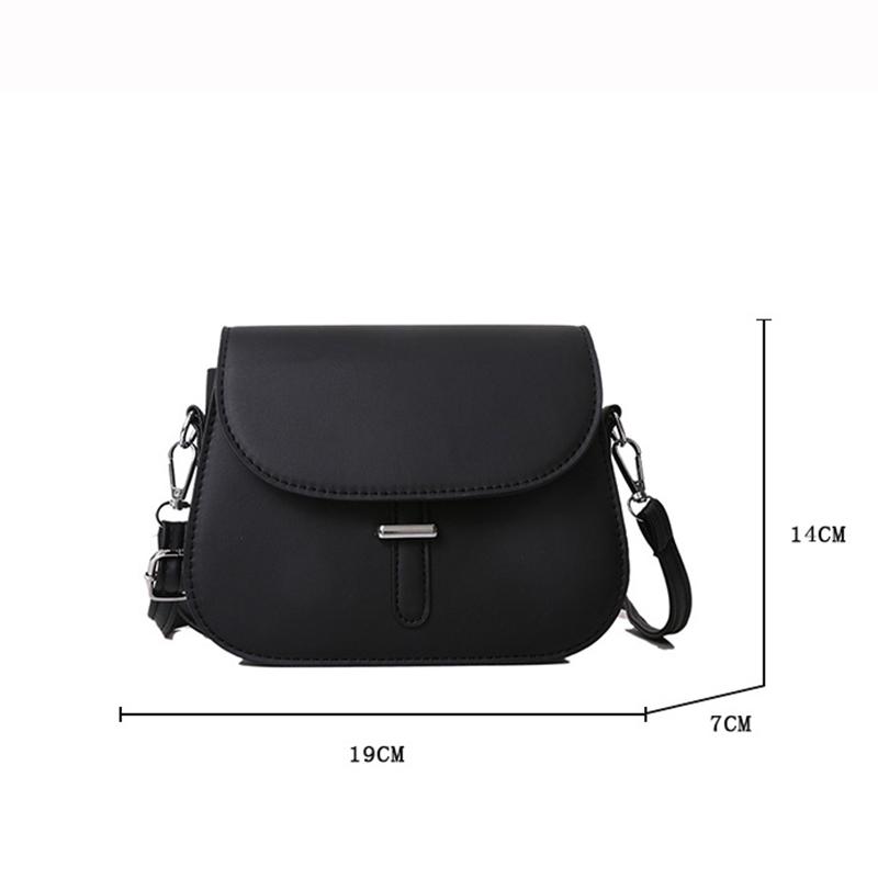 Fashion Women Crossbody Saddle Bag PU Leather Small Handbags Purses Retro Semicircle Designer Messenger Bags Female Clutch Tote