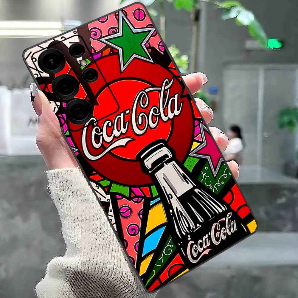 Coca-cola Vintage Phone Case For Samsung S 24 Fe 25 Ultra Plus 20 Lite 21 30 22 23 24 22 Ultra 5G Fundas