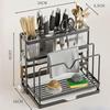 Подставка для столовых приборов для кухни с подносом и функцией слива Крышки для кастрюль