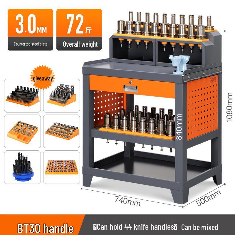 CNC Machining Center with BT50/BT40 Tool Holder, Tool Changer, and HSK Tool Holder Pallet.