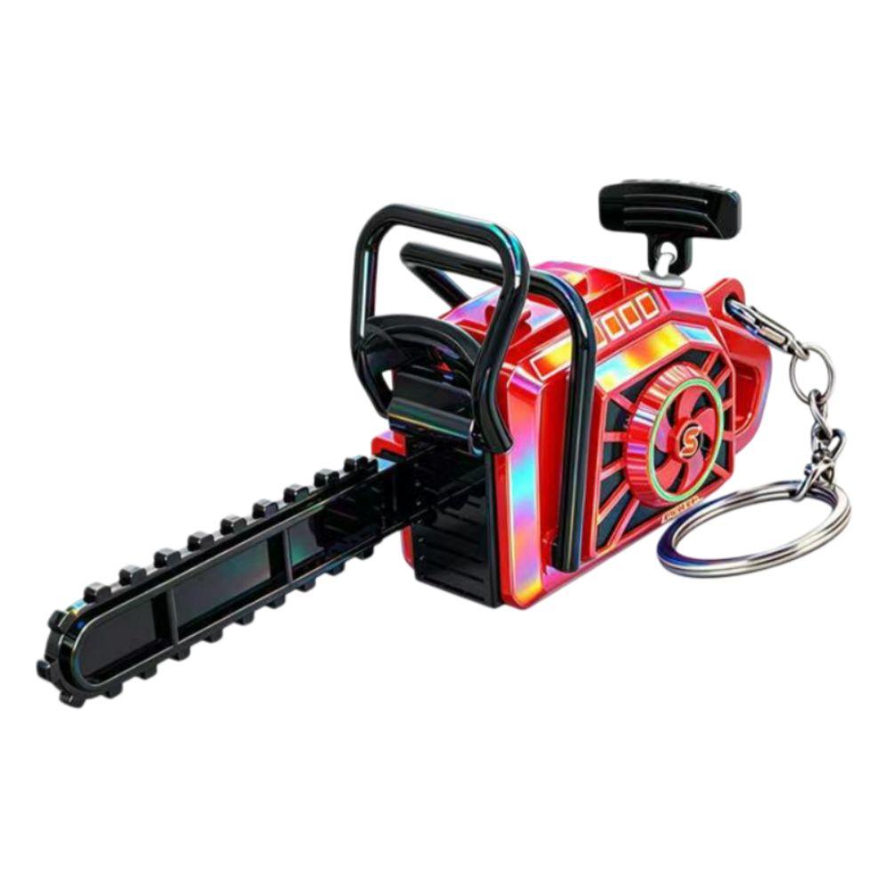 Plastic Power Saw Bag Pendant Clockwork Logging Saw Toy Gift Toy Key Decor