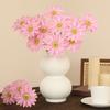 3pcs/Set Real Touch Artificial Daisy Flower Fake Chamomile Bouquet Indoor Room Home Vase Decor Fake Flowers Garden Wedding Decor