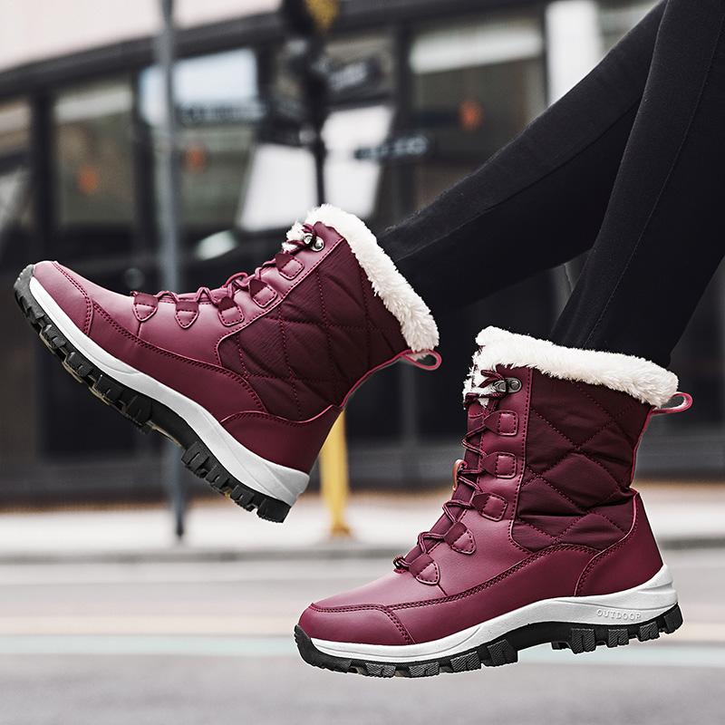Fashion Winter Boots for Women High Top Fashion Warm Shoes High Quality Anti-skid Comfortable Casual Snow Boots Women's Footwear 2024