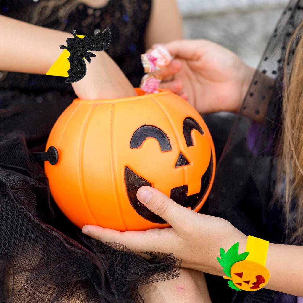 Браслет на Хэллоуин, хлопающий круг, принадлежности для детских праздников, новое украшение на запястье в виде тыквы на Хэллоуин в виде летучей мыши.