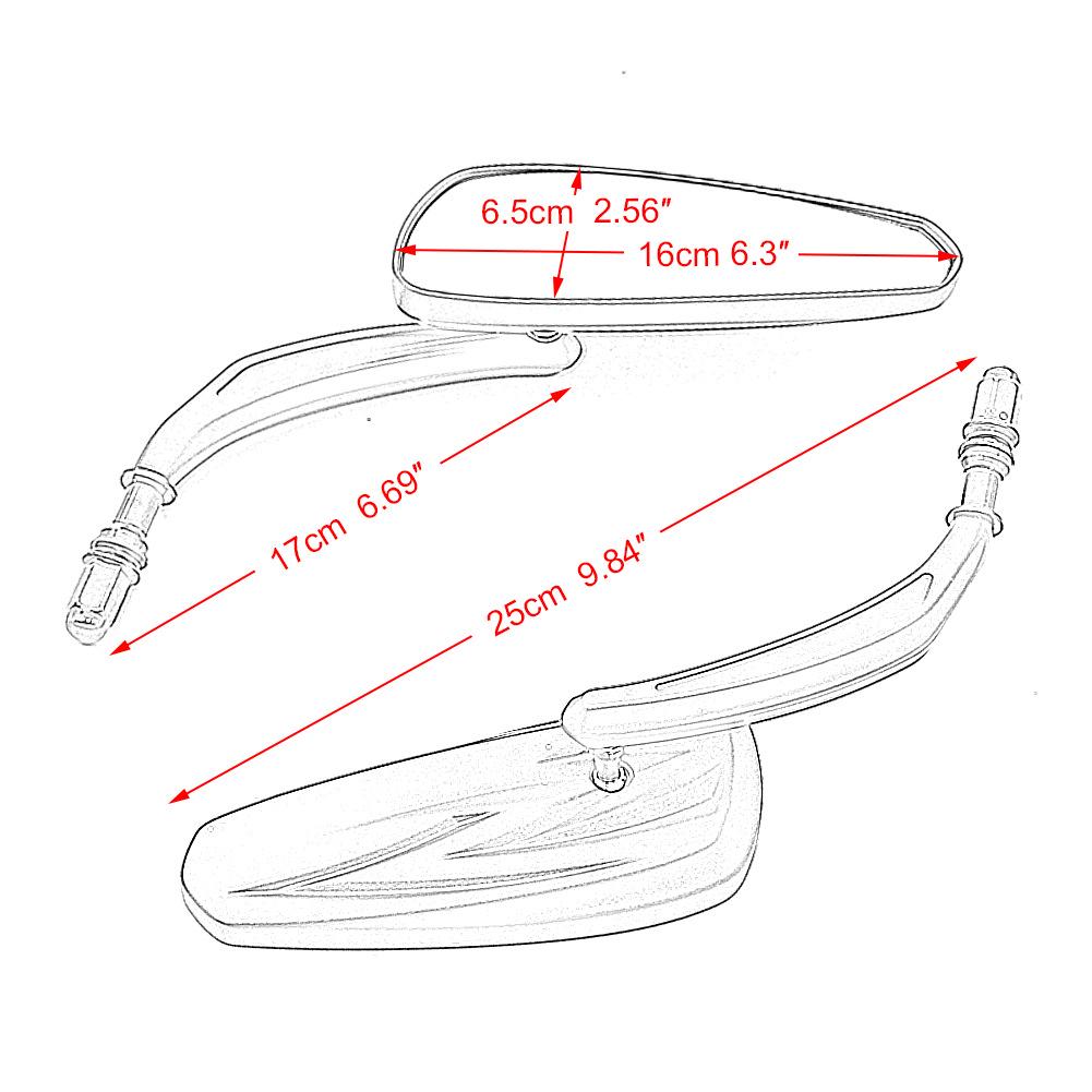 Harley XL1200X FLHTKSE Aluminum Motorcycle Rearview Mirror Accessory