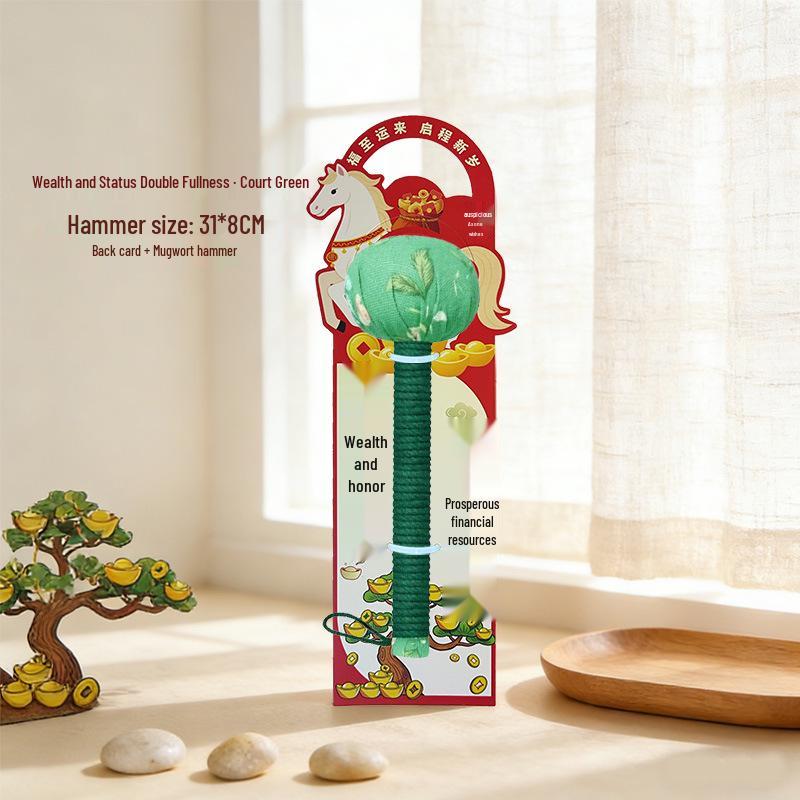 Mugwort Meridian Massage Hammer: Handcrafted Wellness Tool, Ideal New Year’s Gift
