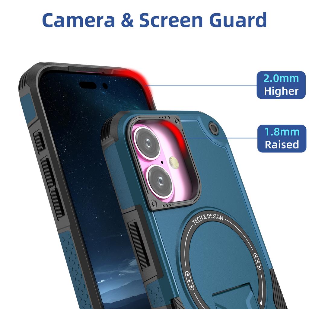 Чехол-подставка с магнитом для Iphone 17 Pro Max 16 15 14 Plus 17 Air 16e Iphone17 Iphone16 12 13 Pro Защитный чехол