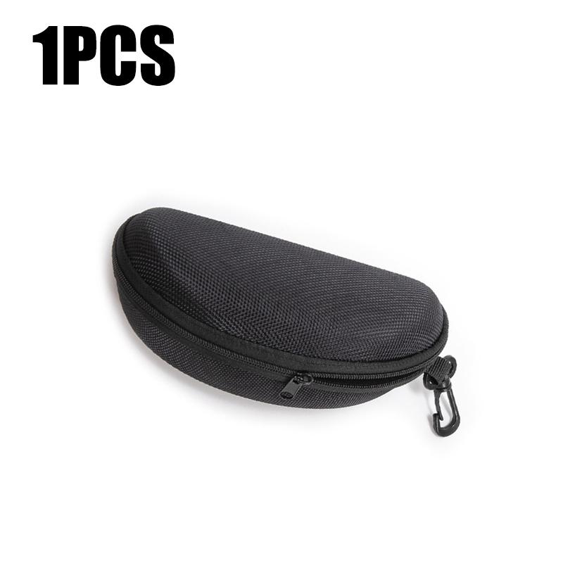 1-11PC Portable Zipper Sunglasses Protector Box Sports Anti Glasses Box Oxford Travel Pack Glasses Case With Hook Storage Boxes