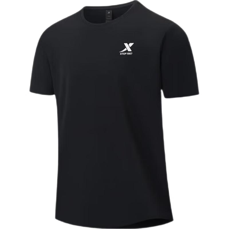 Xtep Мужская летняя спортивная футболка с быстрым высыханием