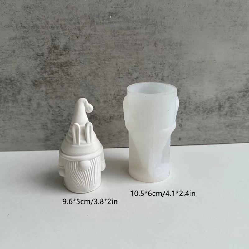 Форма для эпоксидной смолы Пасхальный гном 3D Безликий старик Форма для изготовления свечей DIY Гном Мыло ручной работы Пасхальные весенние товары для вечеринок