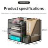 Multi-functional Desk File Organizer Space-saving Multi-layer Bookshelf  Office Supply