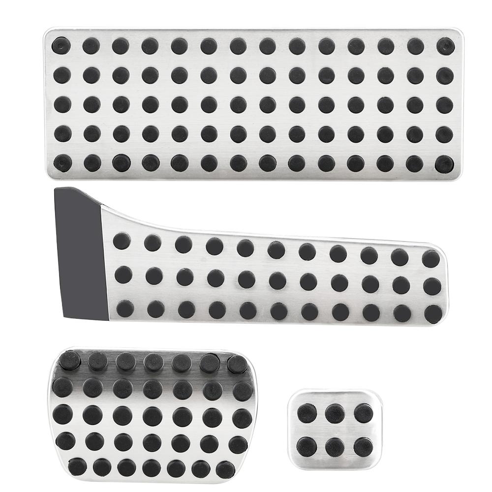 Stainless Steel Rest Pedal Pads for Mercedes Benz C E S GLK SLK CLS SL-Class Accelerator Brake Footrest Pad Interior Parts