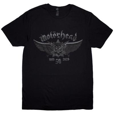 Унисекс футболка Motorhead: Значок «50 лет» (черный) (большой)