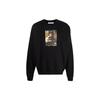 Off-White Толстовка Caravaggio Boy Crew, черная, мужская, уличная, OMBA054F21FLE0101084
