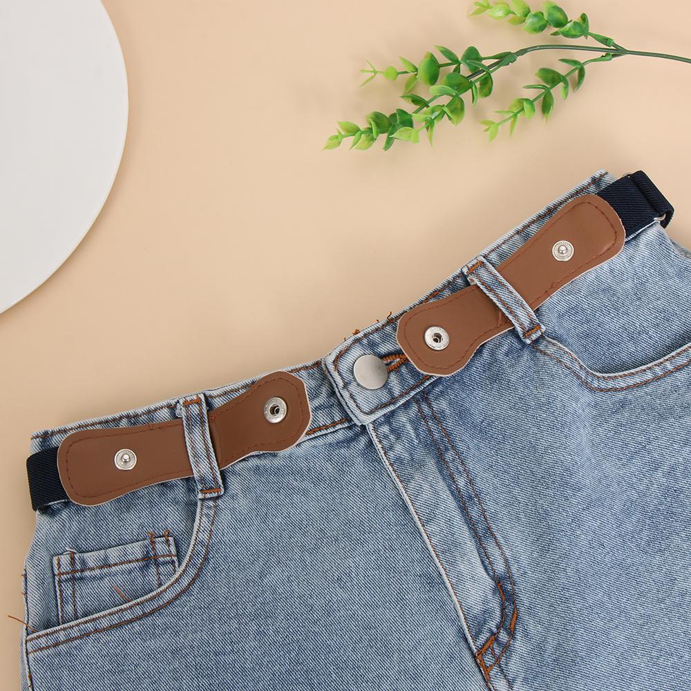 Fashion Boys and Girls Stretch Stretch Canvas Kids belts Waist Belt Buckle-Free Belt